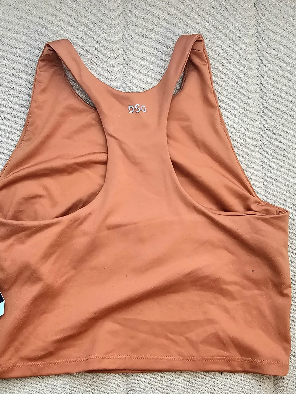 NWT ~ DSG Girls Racerback Built-in-Bra Tank Top ~ Large